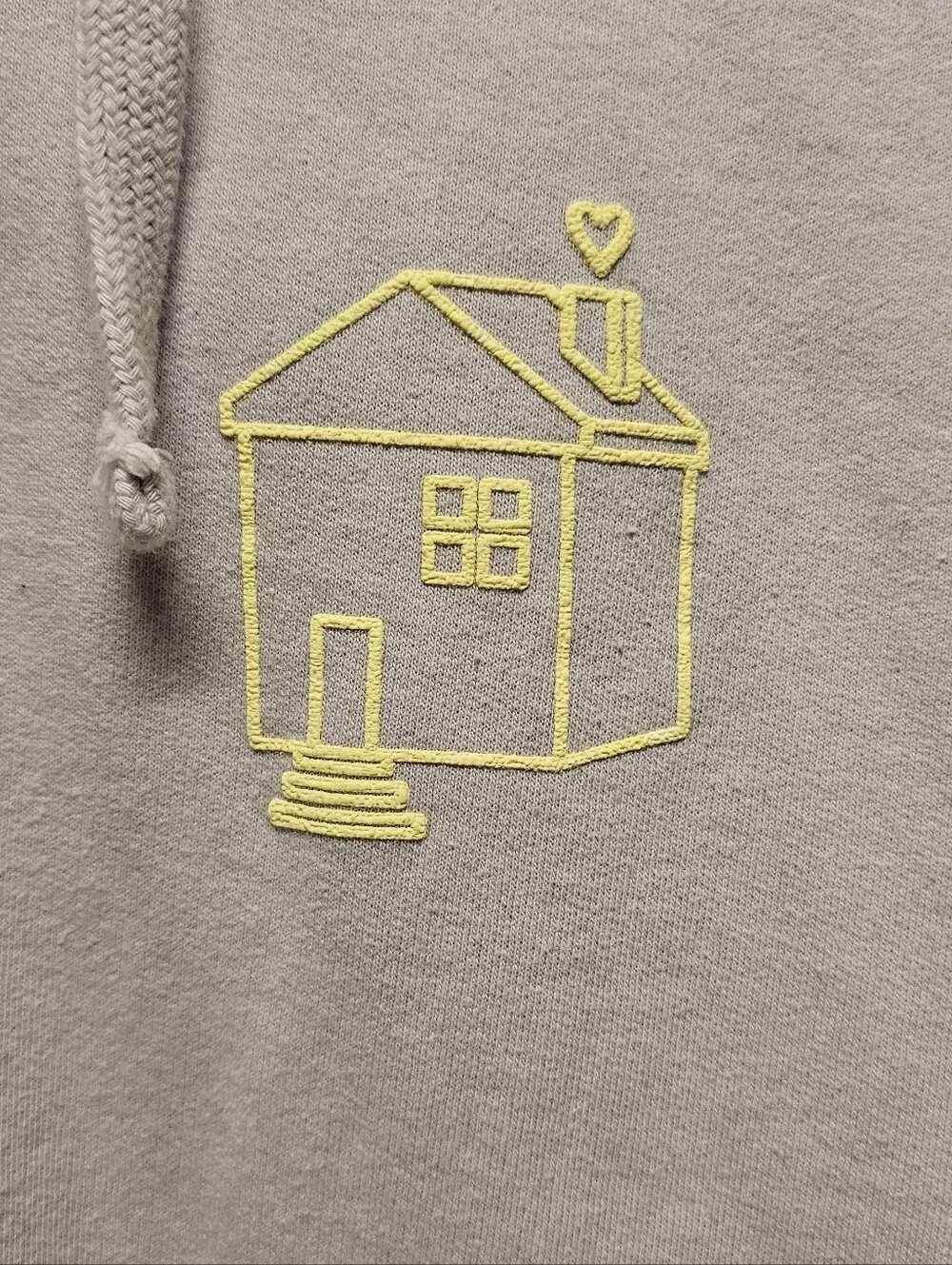 Women's Lavender HARRY STYLES Pullover Hoodie with Yellow House Graphic